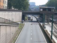 Ende der A40 in Essen-Frohnhausen