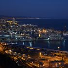 Ende der Blauen Stunde - Barcelona Hafen