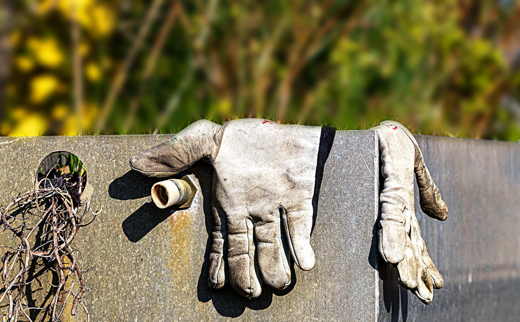 Ende der Gartenarbeit