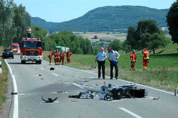 Ende einer Motorradfahrt