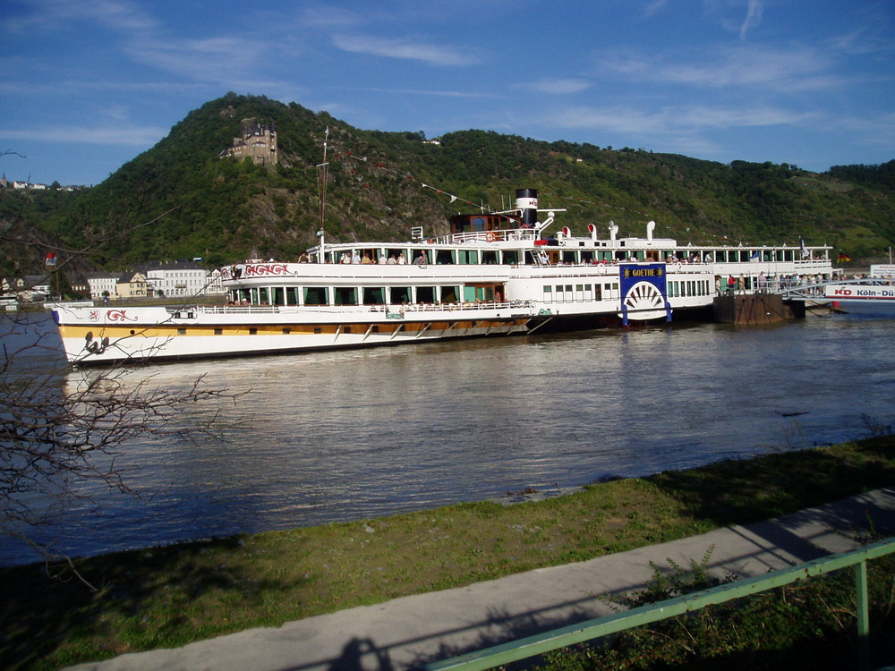 Ende einer Rheinfahrt in St.Goar.