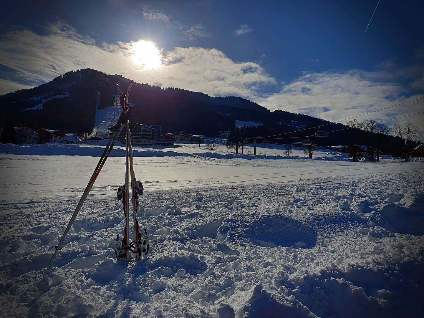 Ende eines Ski-Tags