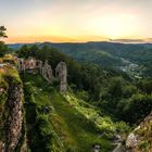 Ende es Tages auf der Ruine Neuscharfeneck