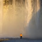 Endlich allein am Skogafoss