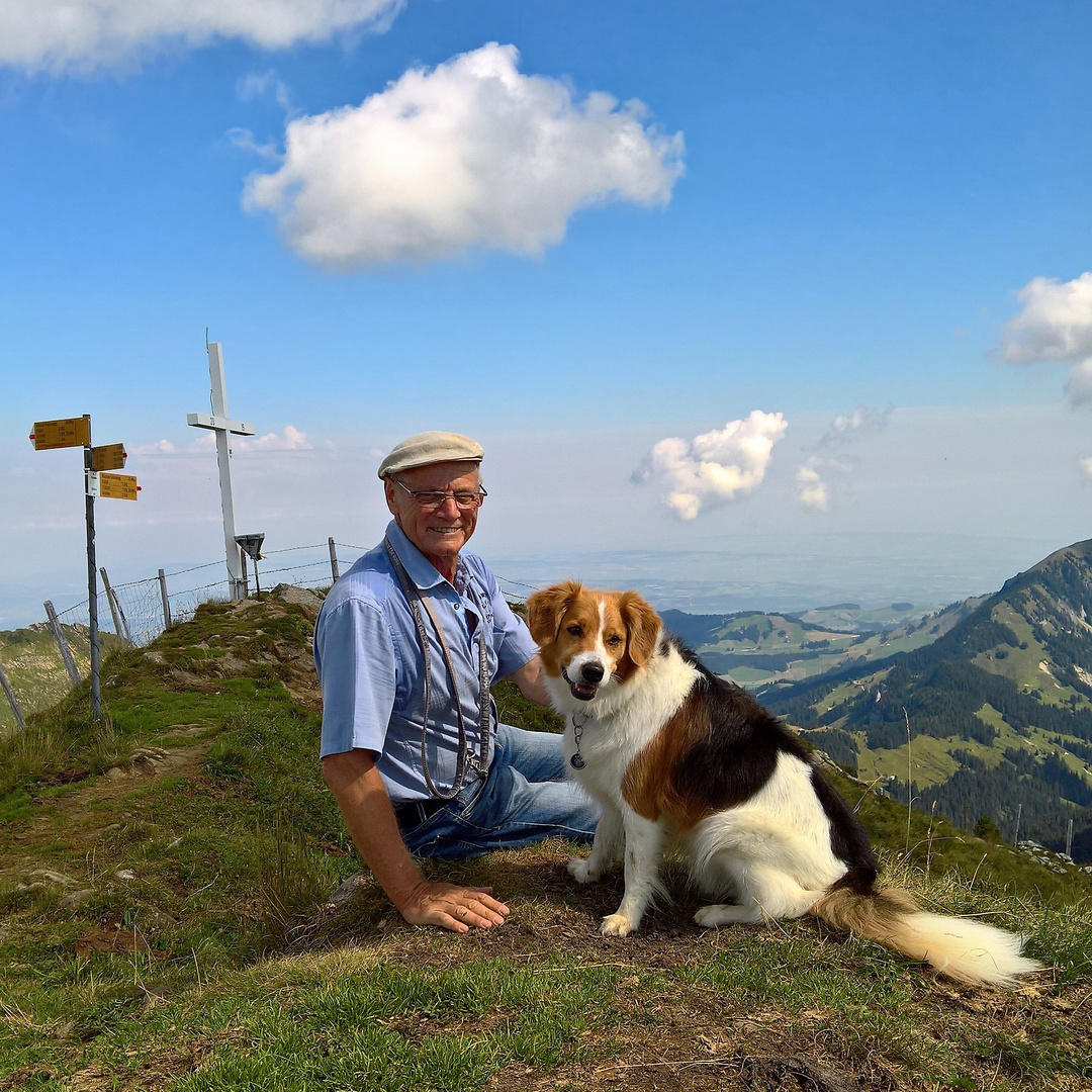 Endlich auf dem  Fürstein – Glaubenberg angekommen.