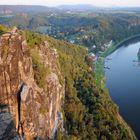 Endlich ganz oben - Kletterer auf der Bastei