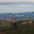 Endlich in unserer Umgebung einen fast unverstellten Blick auf die Sächsische Schweiz gefunden...