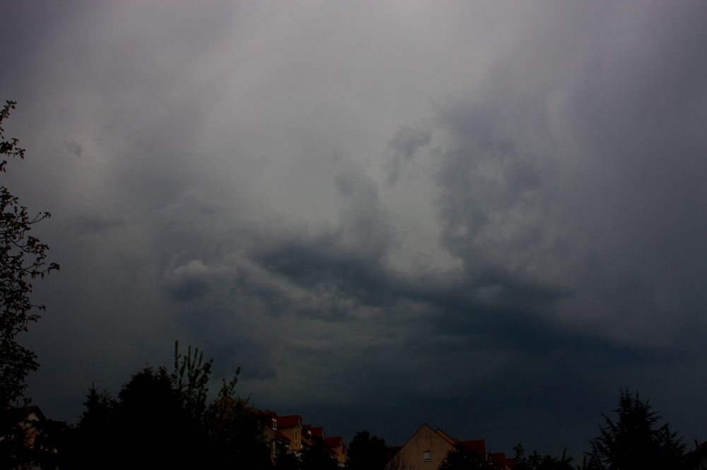 endlich mal Landregenwolken am Himmel