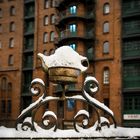 Endlich mal wieder Schnee in der Speicherstadt