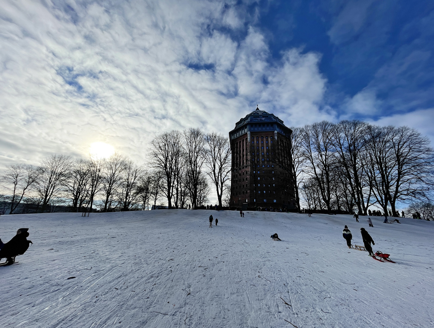 Endlich Schnee in Hamburg 