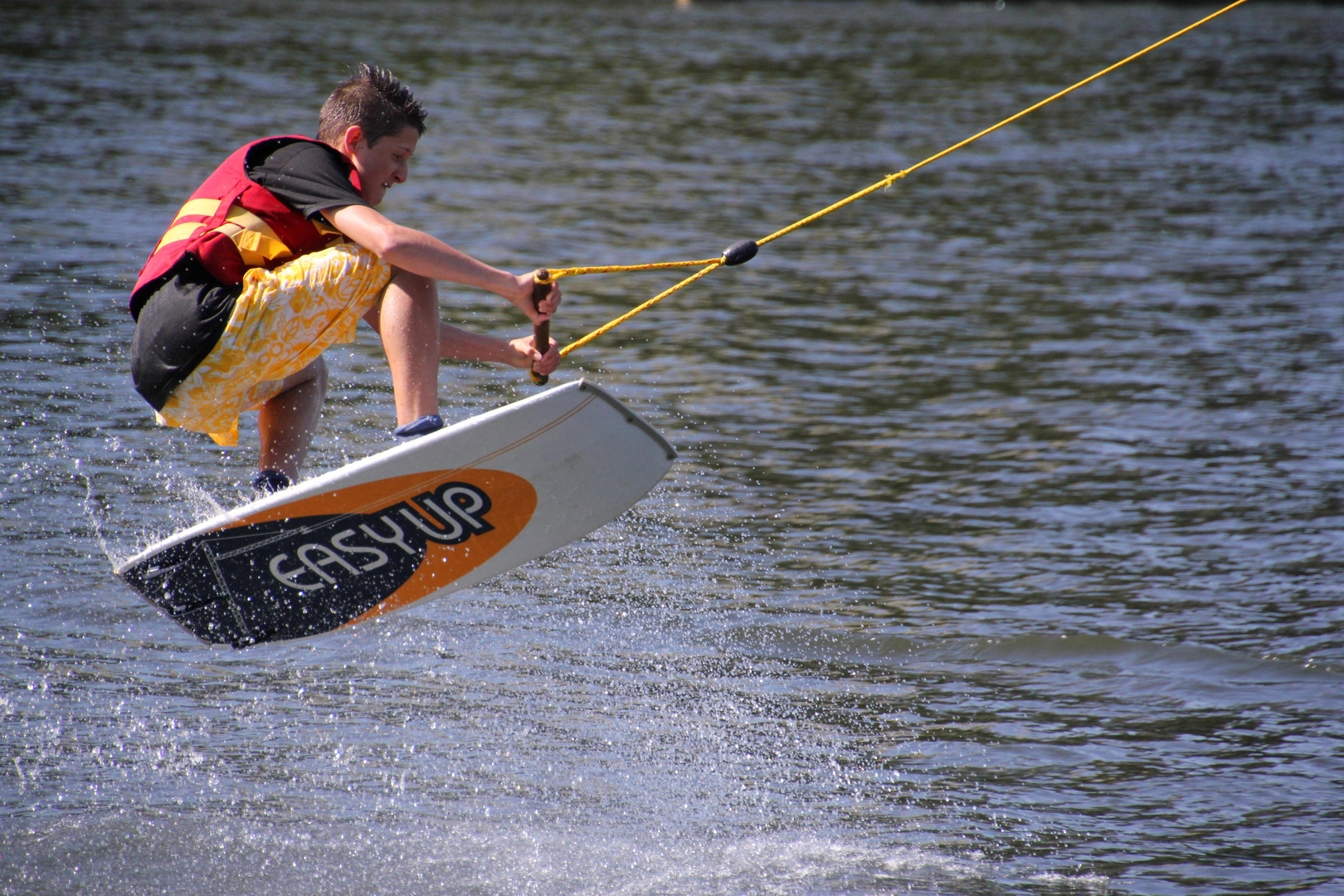 Endlich wieder Wakeboard fahren.....