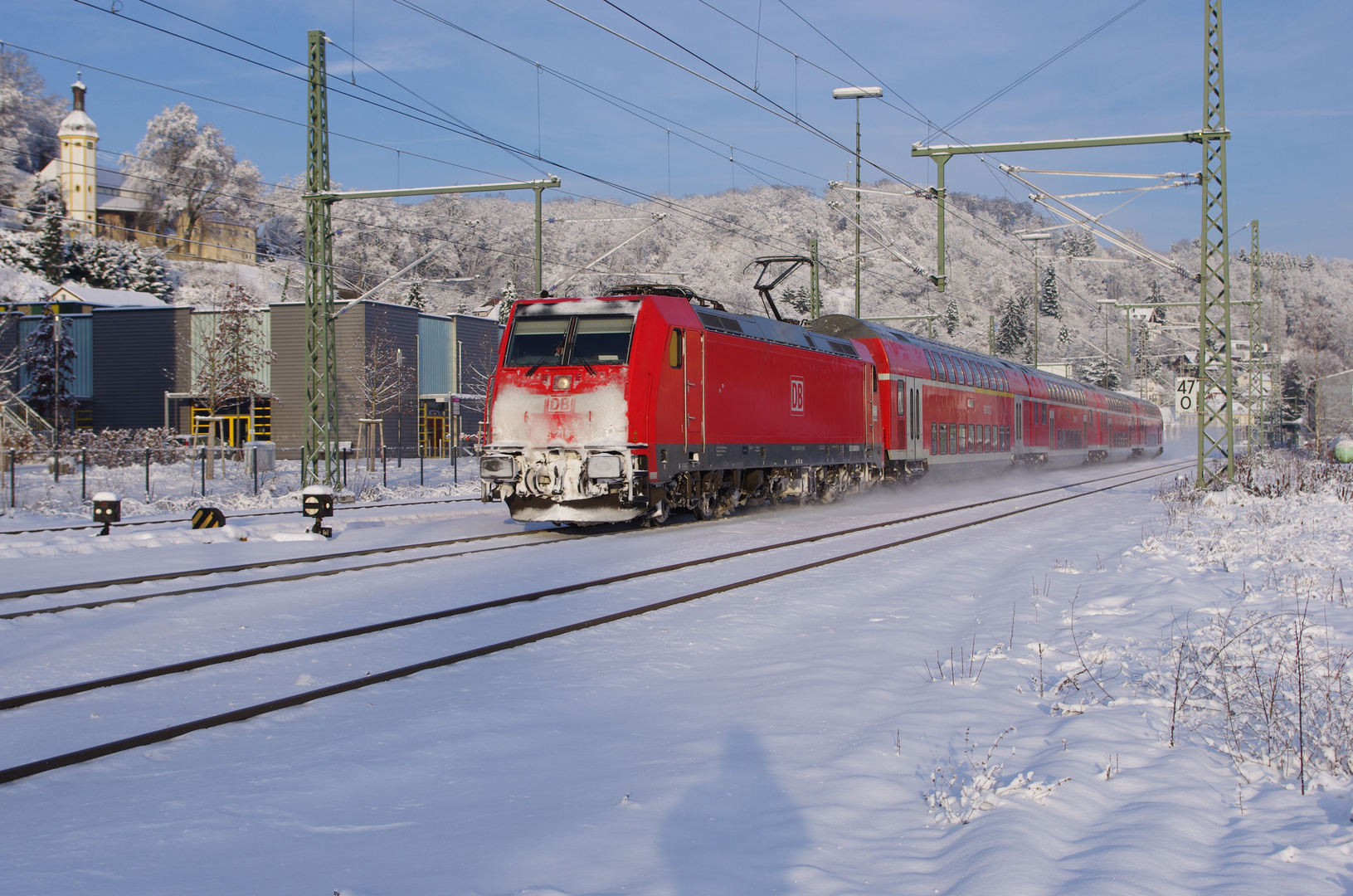 Endlich wieder Züge im Schnee