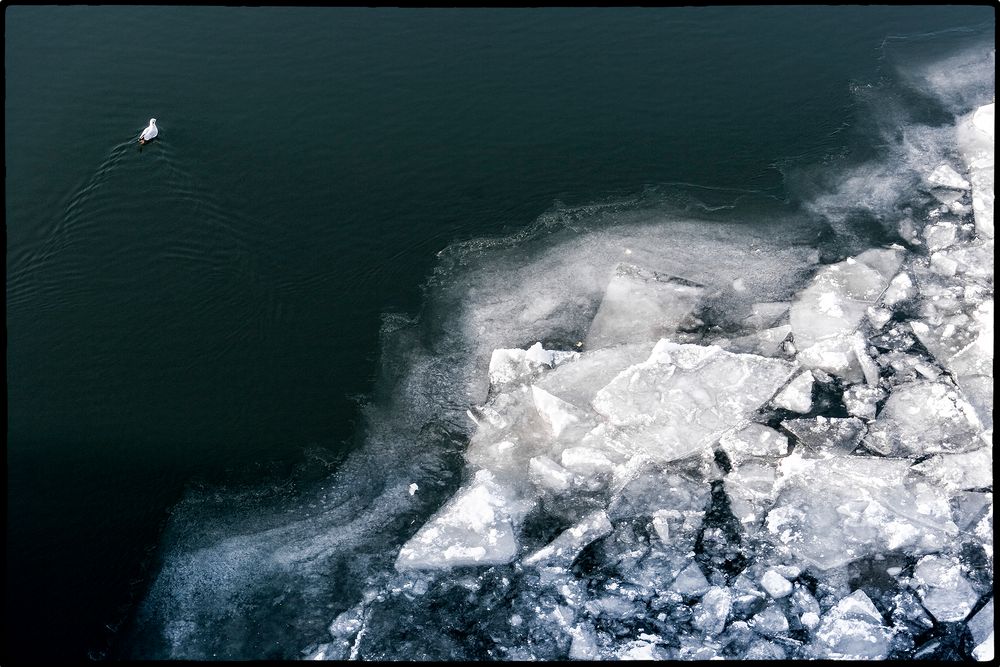 Endlich Winter an der Donau