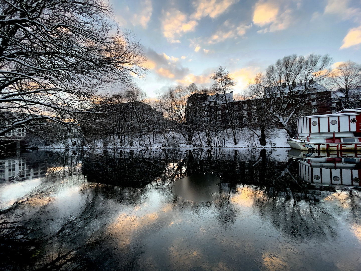 Endlich Winter in Hamburg