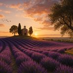 Endlose Lavendelfelder in der Provence