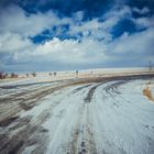 endlose Winter Steppe