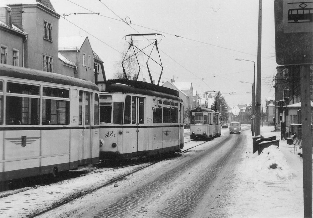 Endstelle Cossebaude im Januar 1982 (2)