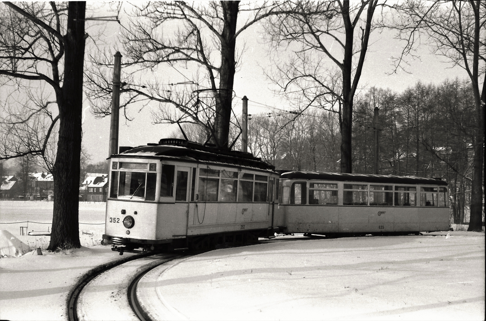 Endstelle im Winter .