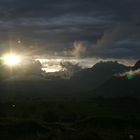 Energie geladener Sonnenaufgang