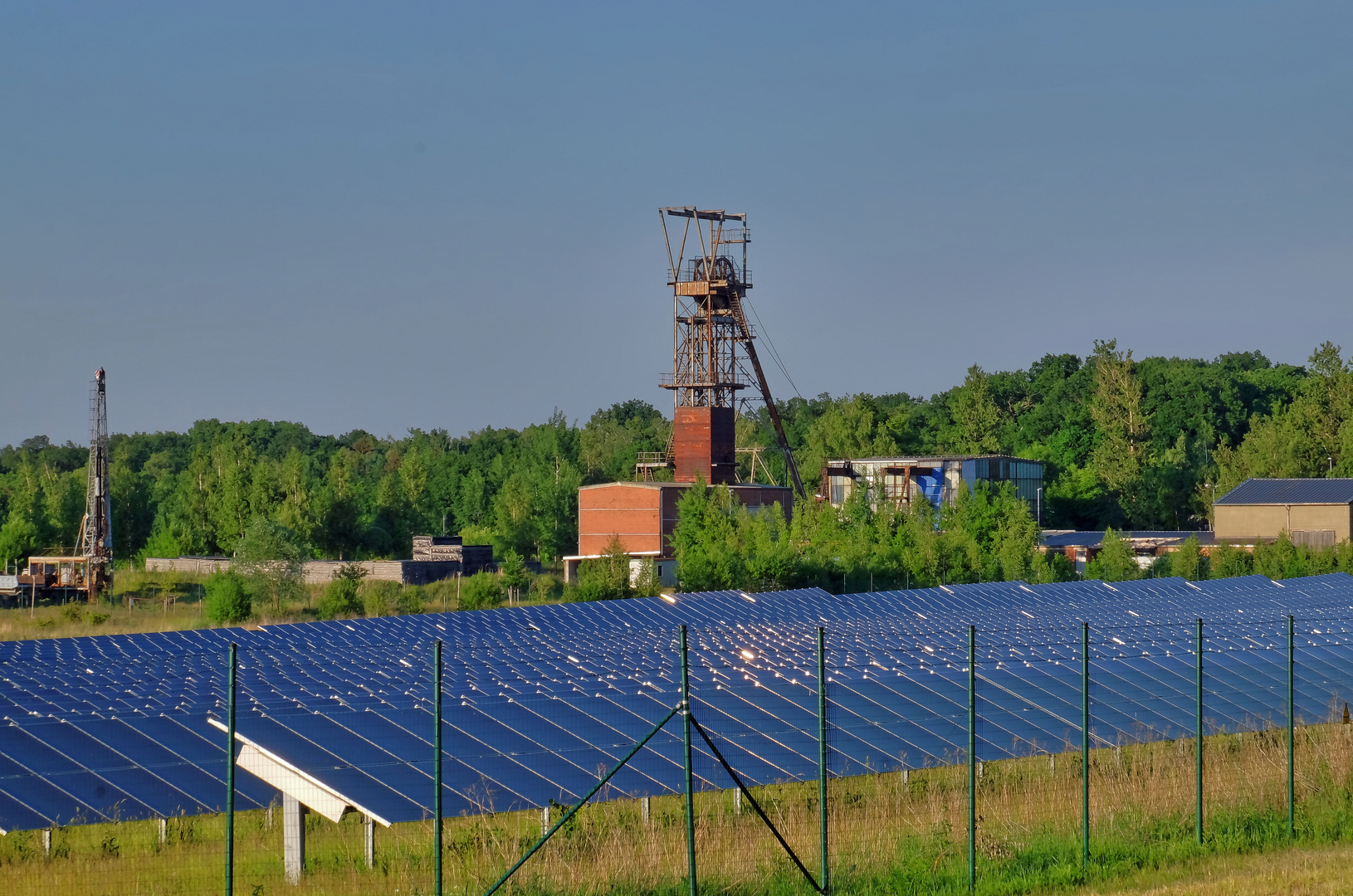 Energiewende von Uranerzförderung zu Photovoltaik, Ronneburg bei Gera