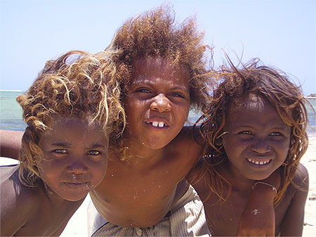 enfants à la plage