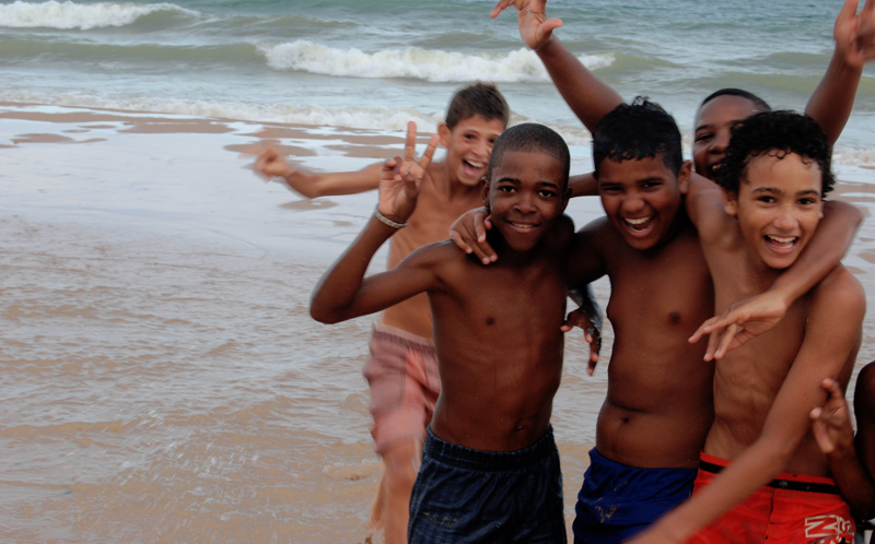 Enfants à Salvador de Bahia (Brésil)