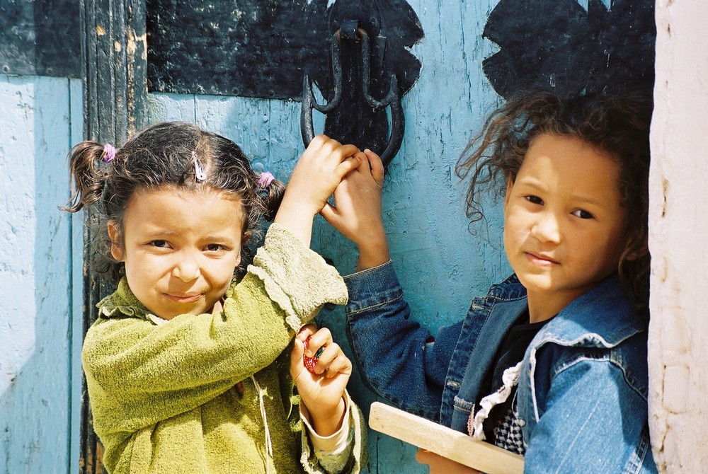 Enfants dans les rues de Nefta