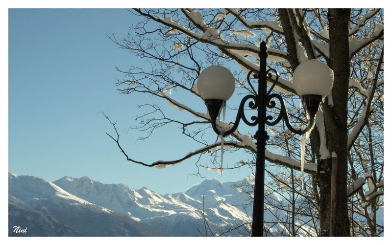 Enfin de la neige en montagne...