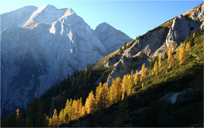 eng aufstieg zum lambsenjoch