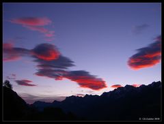 Engadin in der Abendstimmung