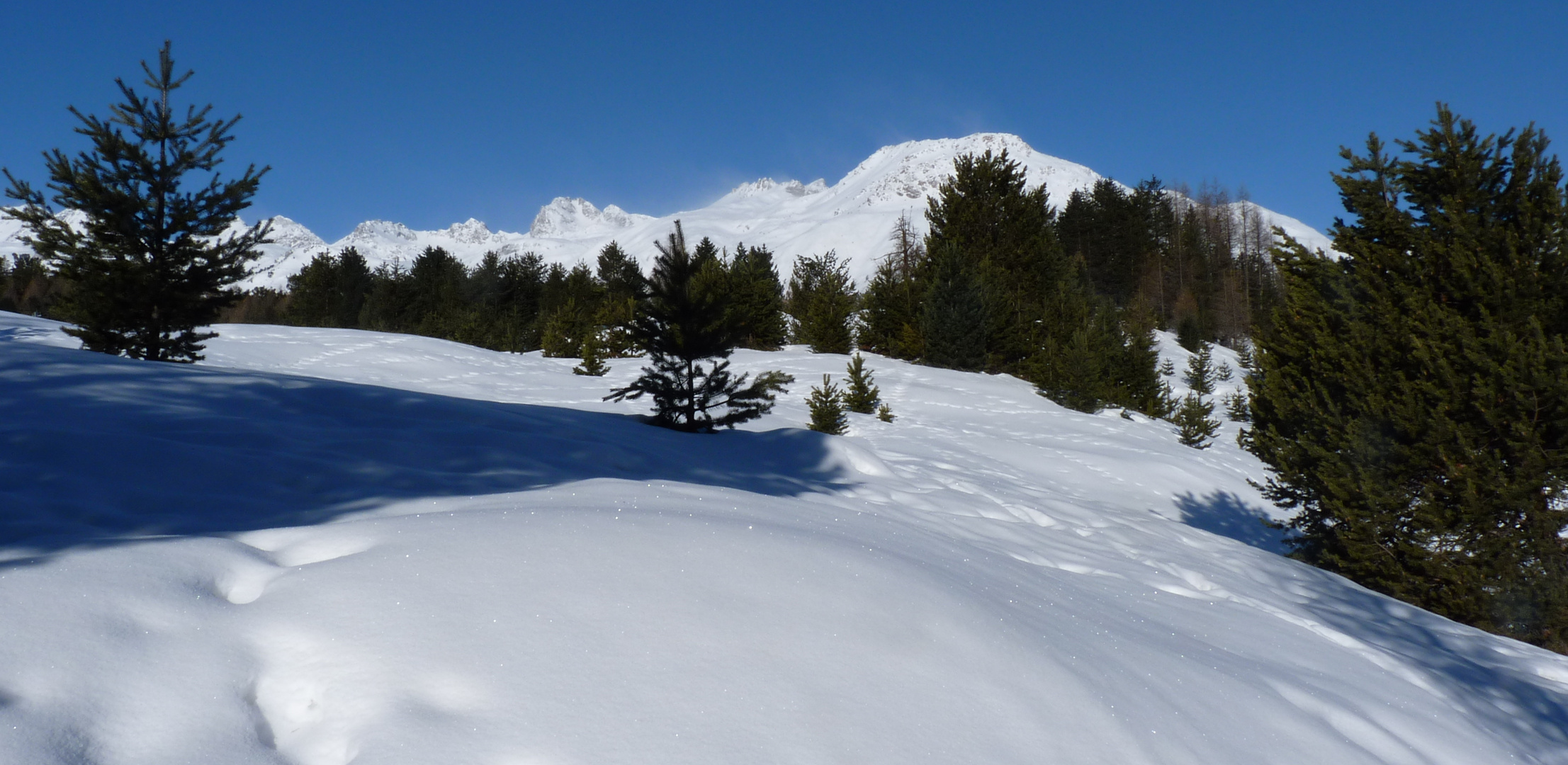 Engadin = und sein blauer Himmel / y su cielo azul / et son ciel bleu...07