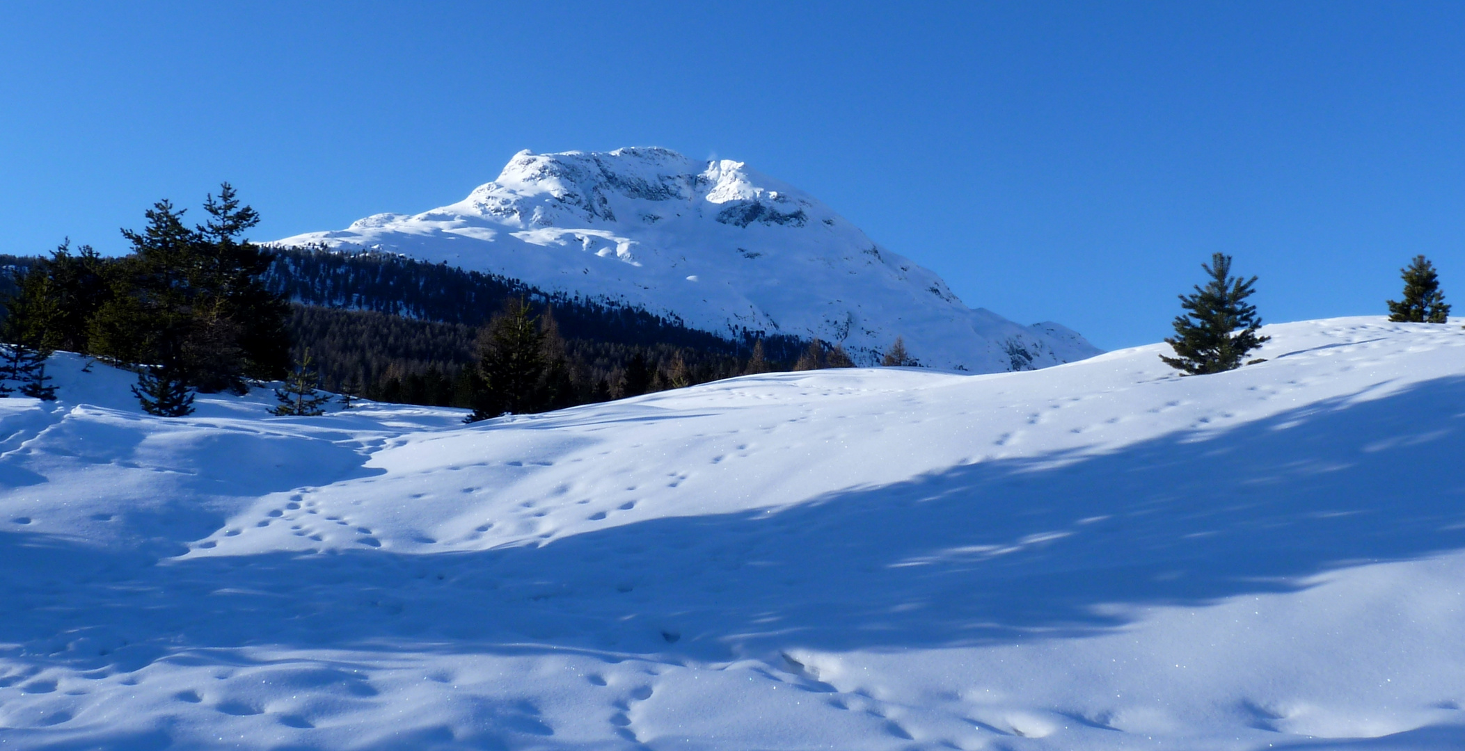 Engadin = und sein blauer Himmel / Y su cielo azul / Et son ciel bleu...17