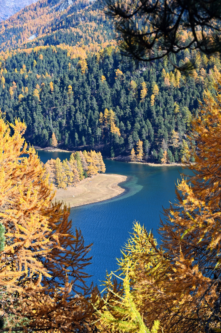 Engadiner Durchblick Foto & Bild herbst, schweiz, landschaft Bilder