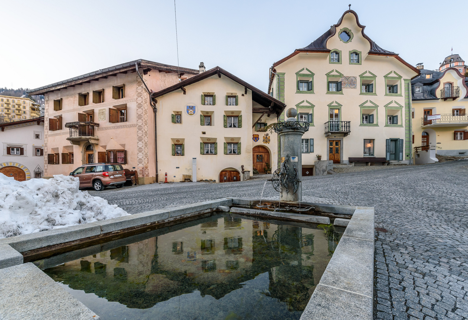 Engadiner Häuser - Scuol - Unterengadin - Schweiz