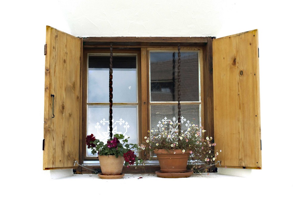 Engadiner Haus, das Fenster.