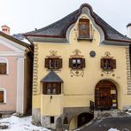 Engadiner Haus mit Senter Giebel -Sent - Schweiz