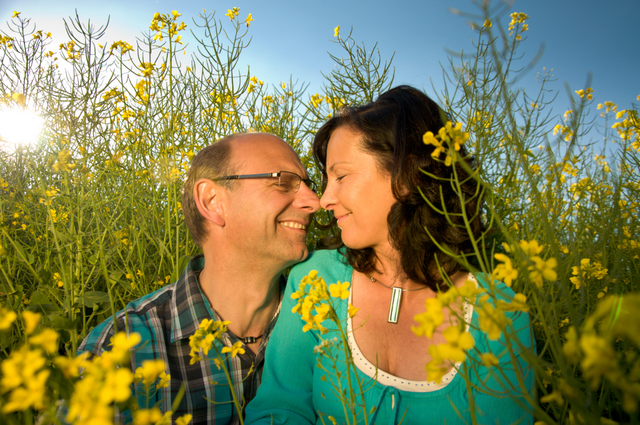 Engagementshooting im Rapsfels