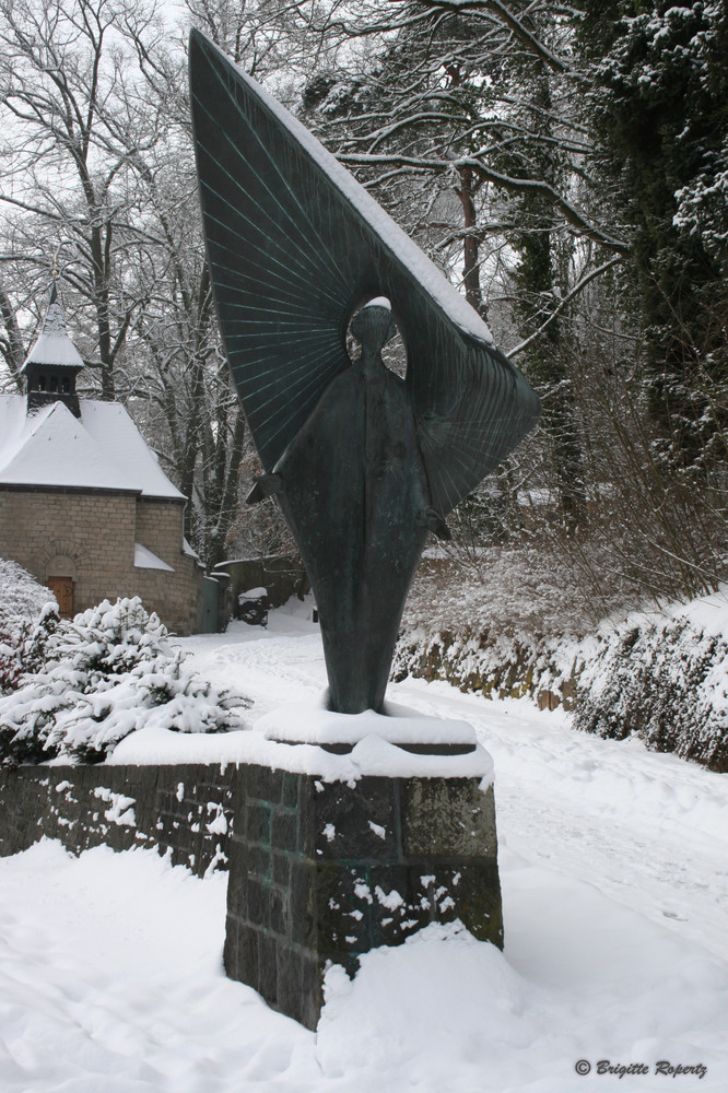 Engel im Schnee Foto & Bild  kunstfotografie & kultur, gemälde 