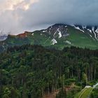 Engelberg am Abend mit Sprungschanze