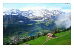 Engelberg aus der Gondel fotografiert