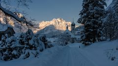 Engelberg bei minus 15 Grad.