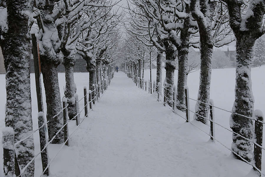 Engelberg bei Schneefall