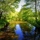 Engles steg klares Wasser blauer Himmel