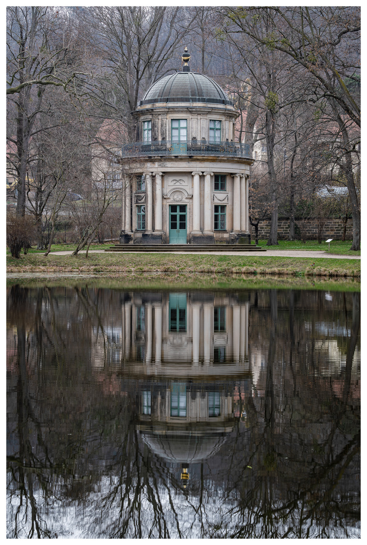 Englicher Garten und Pavillon, Pillnitz bei Dresden