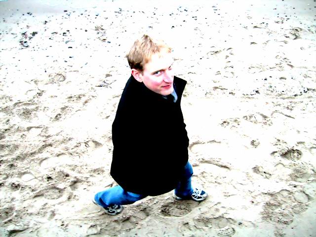 Englishman on the beach