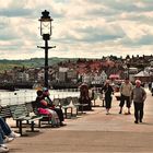 Enjoying a nice day in spring (Whitby)