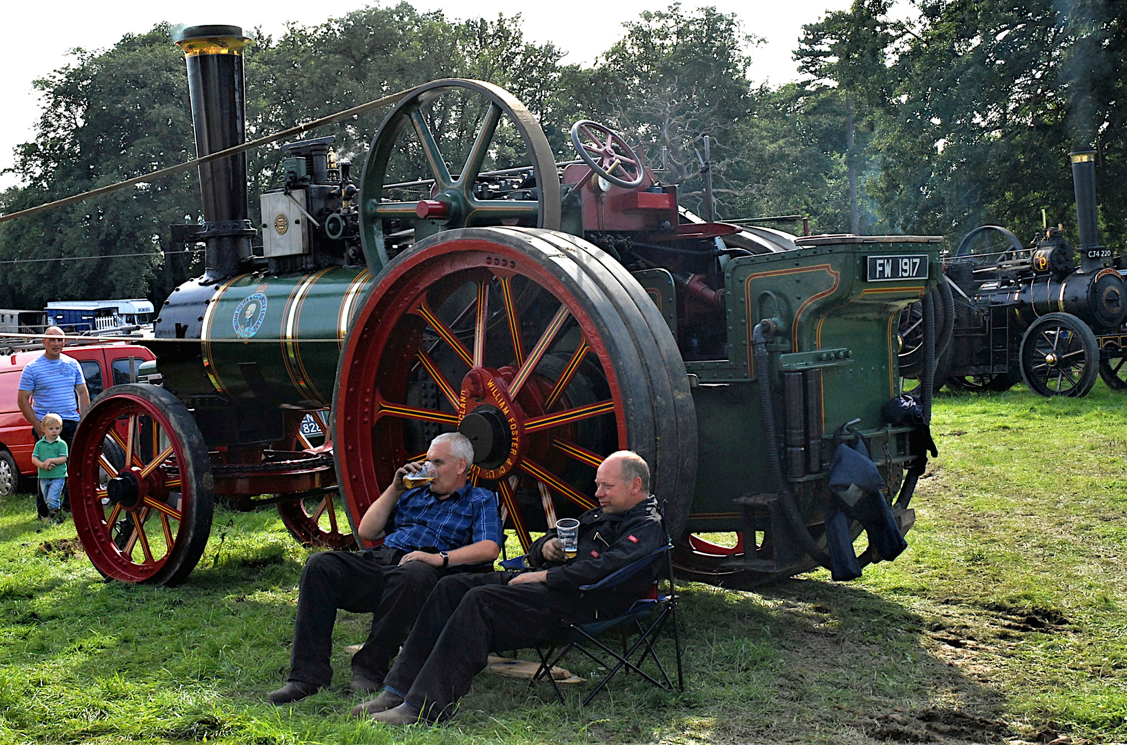 Enjoying themselves at the Shrewsbury Steam Rally