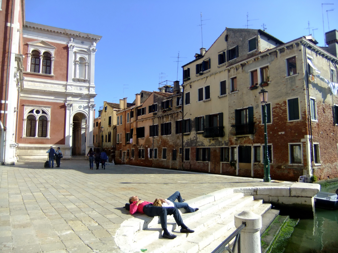 Enjoying Venice and each other