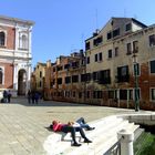 Enjoying Venice and each other