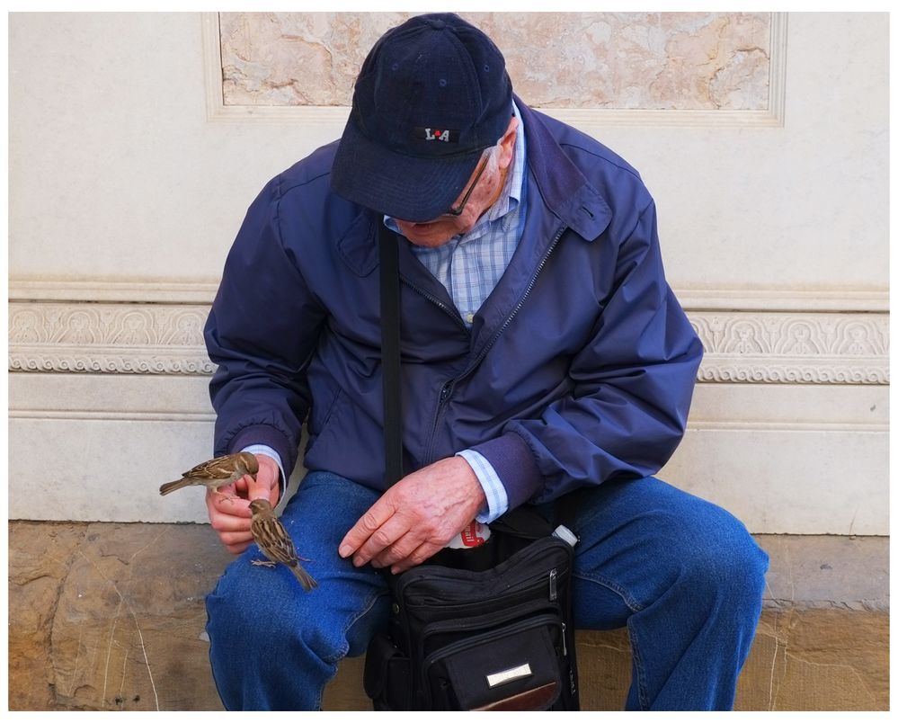 Ennio....l'uomo dei passerotti.....